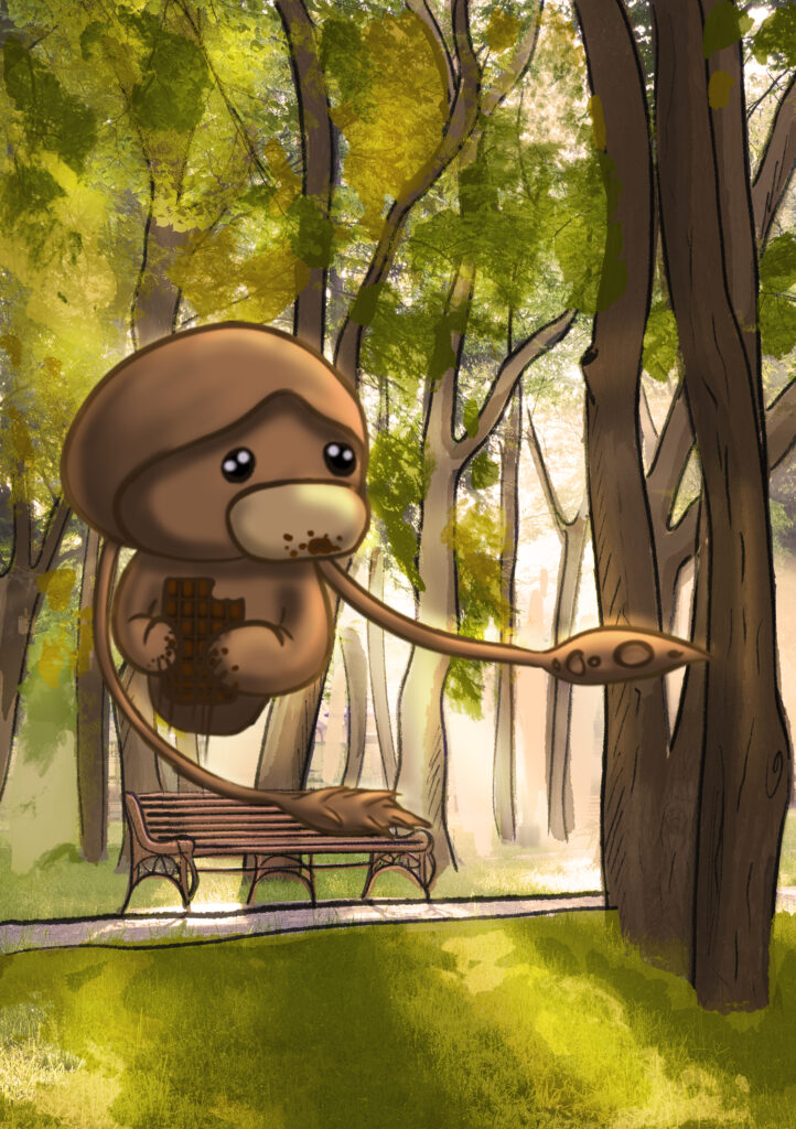 Буся з книги "Ліхтарики", художник Dorian Mersinsomn