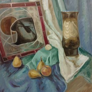 Натюрморт з вітражем, Dorian Mersinsomn, 50х57